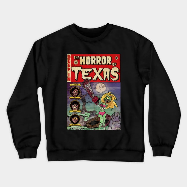 Tales From Deep in the Horror Crewneck Sweatshirt by Awesome AG Designs